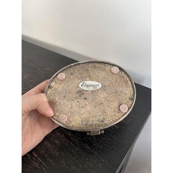 Antique Elegance Silver Trinket Jewelry Box - Picture 5 of 8